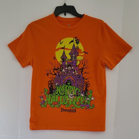 DISNEYLAND RESORT HAPPY HALLOWEEN HAUNTEED HOUSE T-SHIRT ADULT SIZE M/M- - Picture 1 of 8